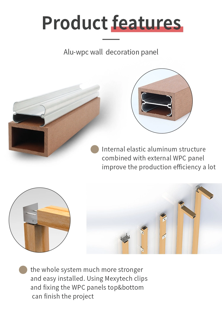 New Generation Outdoor Eco Engineered Flooring WPC Timber Tubes