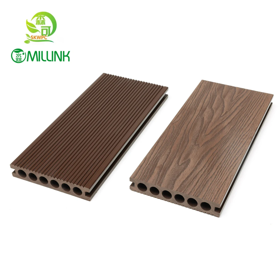 WPC Decking WPC Outdoor Flooring with SGS CE Composite Wood Decking Flooring 3D Embossed Wood Plastic Composite Viyl Decking PE Deck