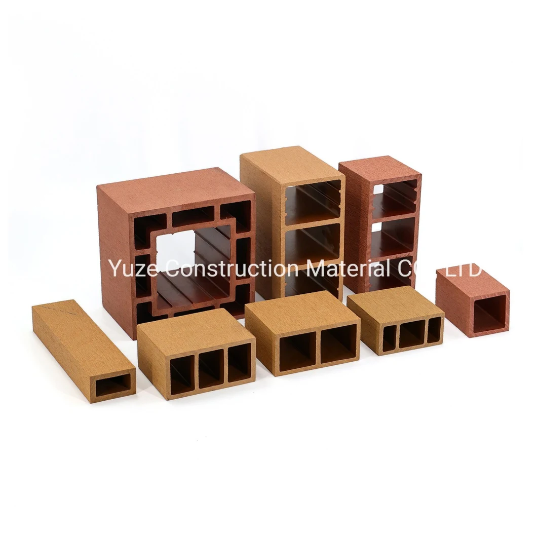 Highly Cost Effective Composite Square Hollow Column Boards Outdoor WPC Timber Tube