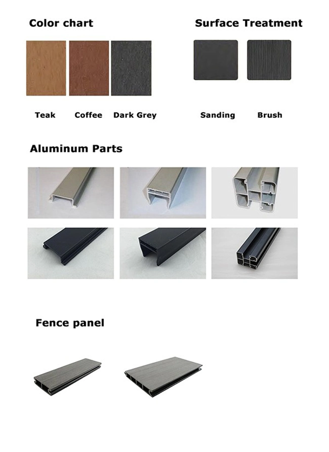 Wholesale Outdoor Easy to Installation WPC Fire-Proof Composite Fencing for Garden