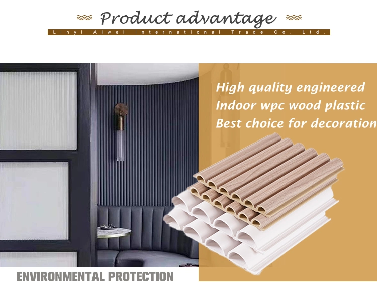 Popular Design WPC Interior Fluted Panel Interior Wall Paneling Panel