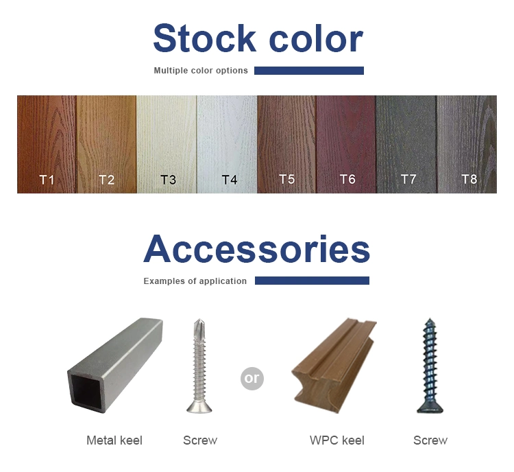 PE WPC Superior Quality 220*26mm Outdoor Timber Feature Easy Install Great Wall WPC Wall Panel