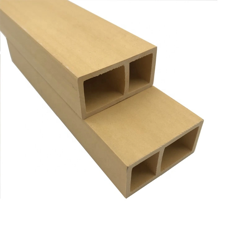 Easy Install WPC Composite Plastic Wood Timber Tube Interior Decorative Wood Plastic Composite WPC Timber Tube