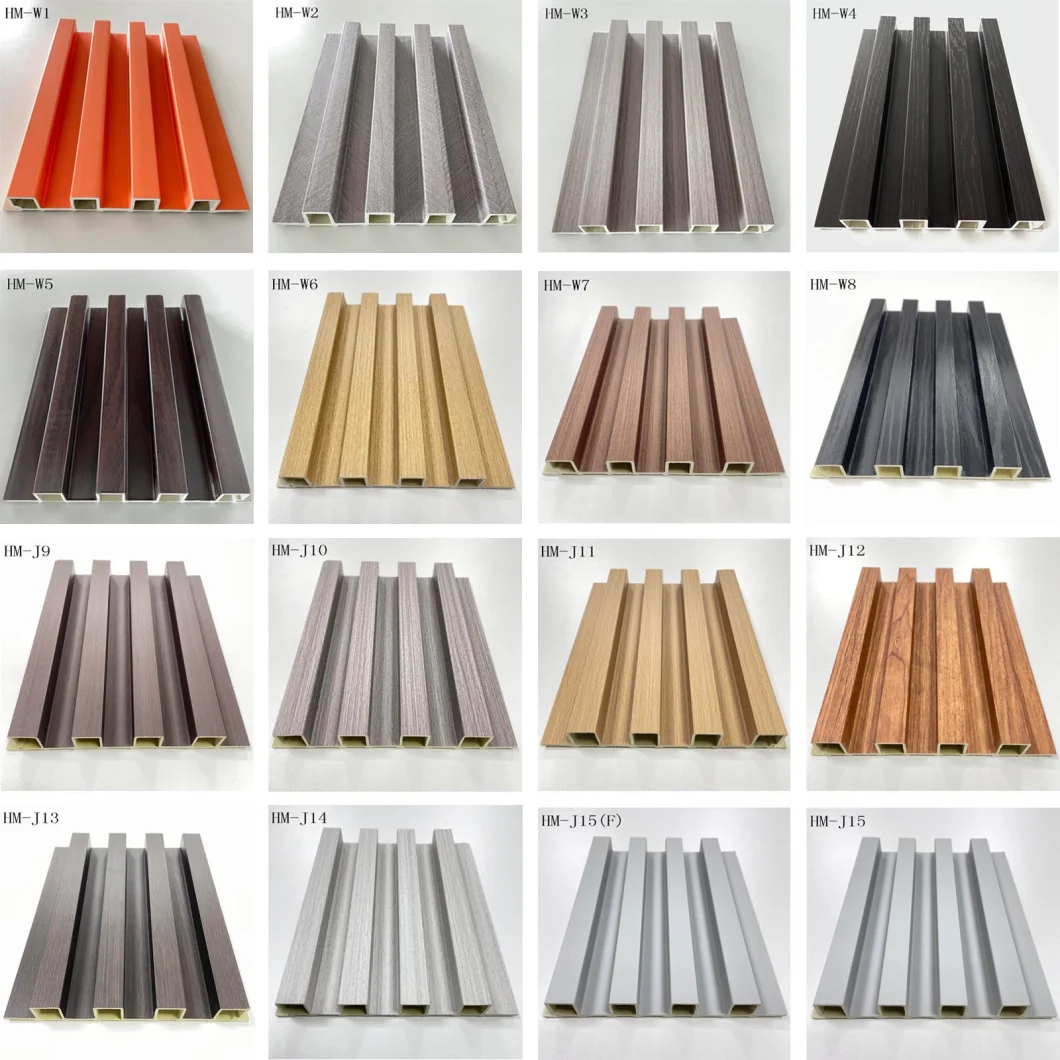 WPC Material High Quality Factory Direct Waterproof Interior WPC Fluted Wall Panel