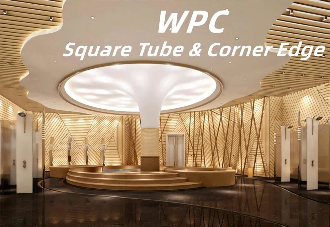 WPC Composite Interior Ceiling Hollow Square Timber Tube Decorative PVC Tubes